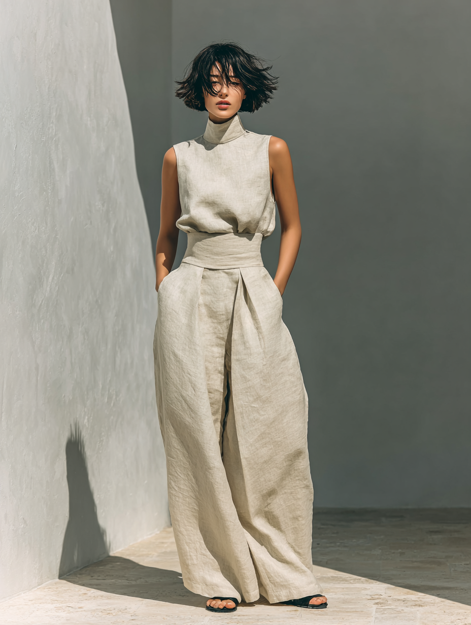 María | Ensemble Débardeur et Pantalon Large