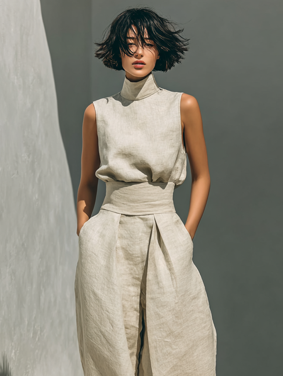 María | Ensemble Débardeur et Pantalon Large