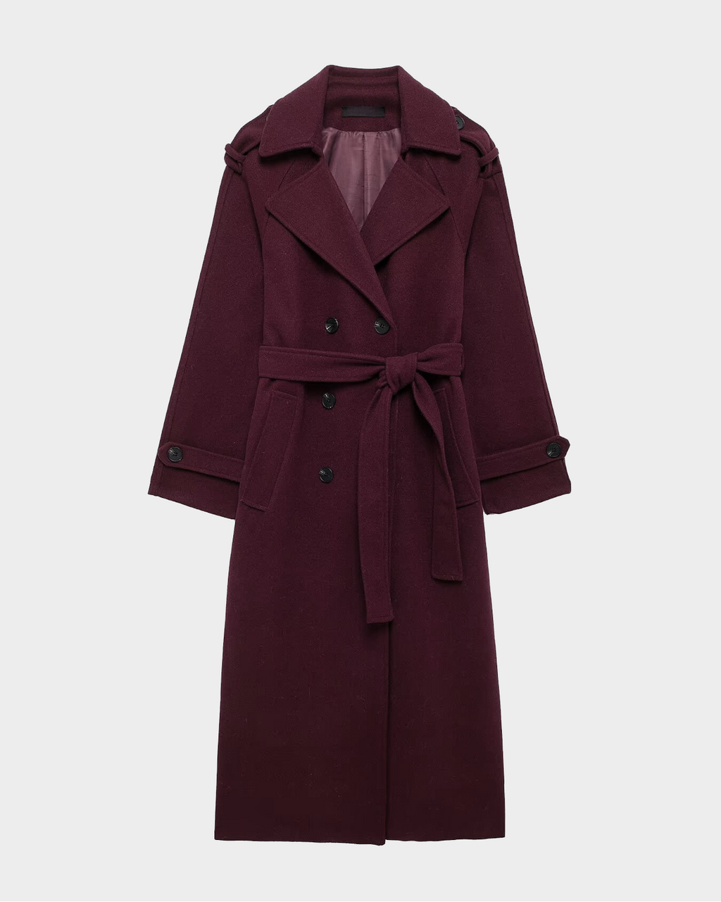 Sara | Trench Élégant Bordeaux