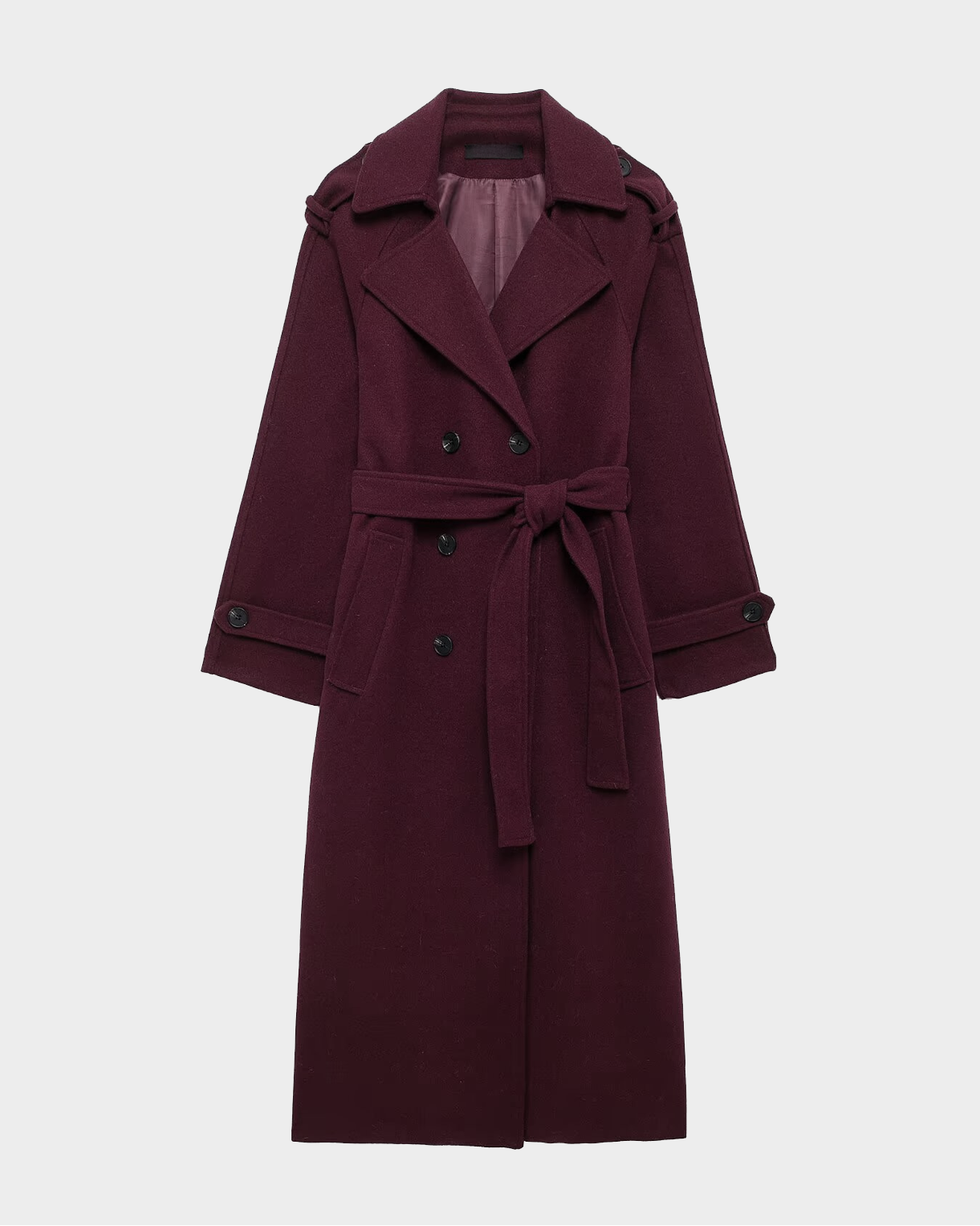 Sara | Trench Élégant Bordeaux