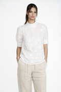 Amelia | Blouse en Dentelle Col Haut