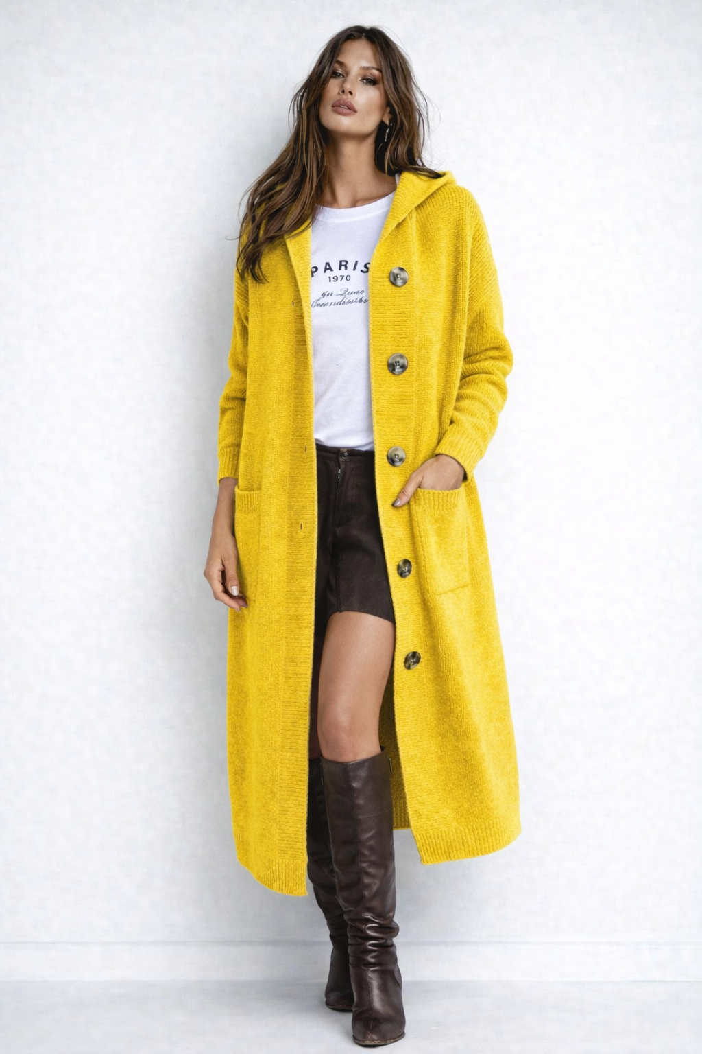 Ainhoa | Long Cardigan Élégant