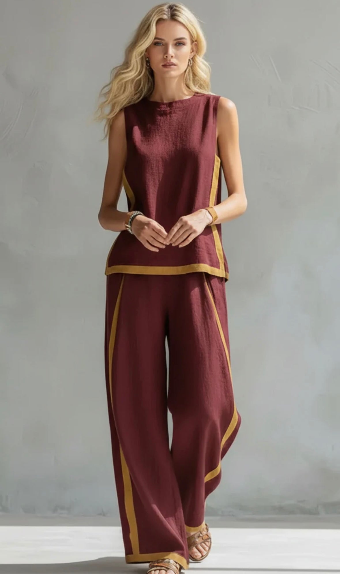 Leila | Ensemble Élégant en Lin