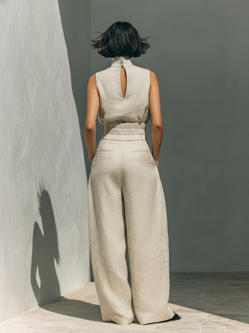 María | Ensemble Débardeur et Pantalon Large