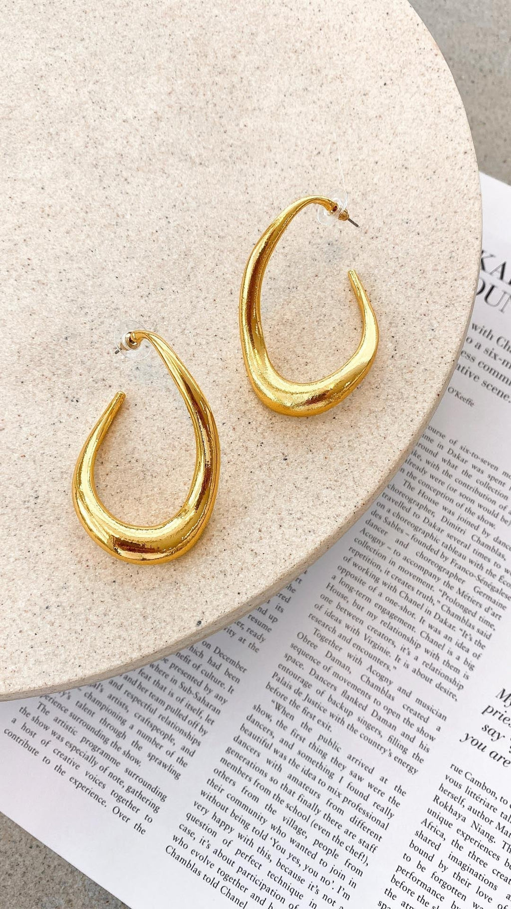 DAFNE | Boucles d'Oreilles en Or Brillant