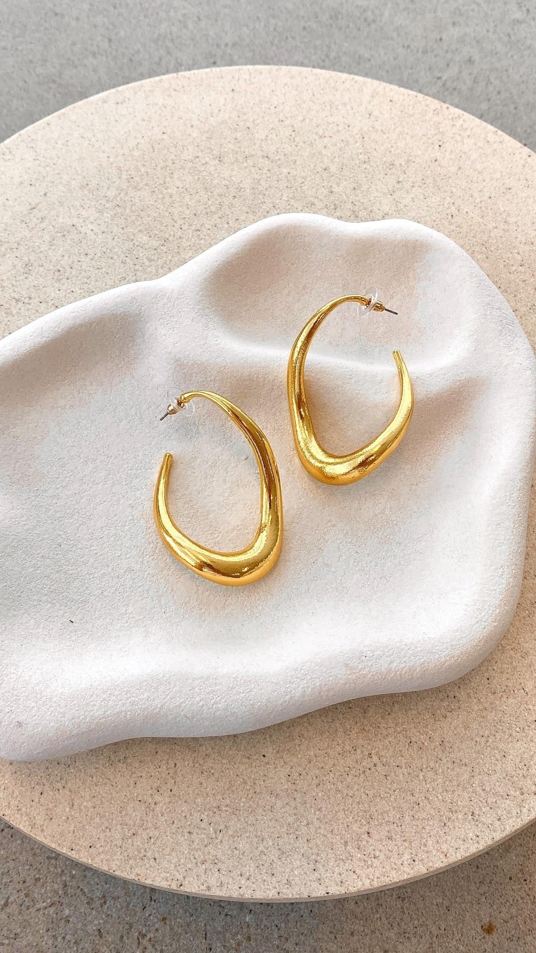 DAFNE | Boucles d'Oreilles en Or Brillant