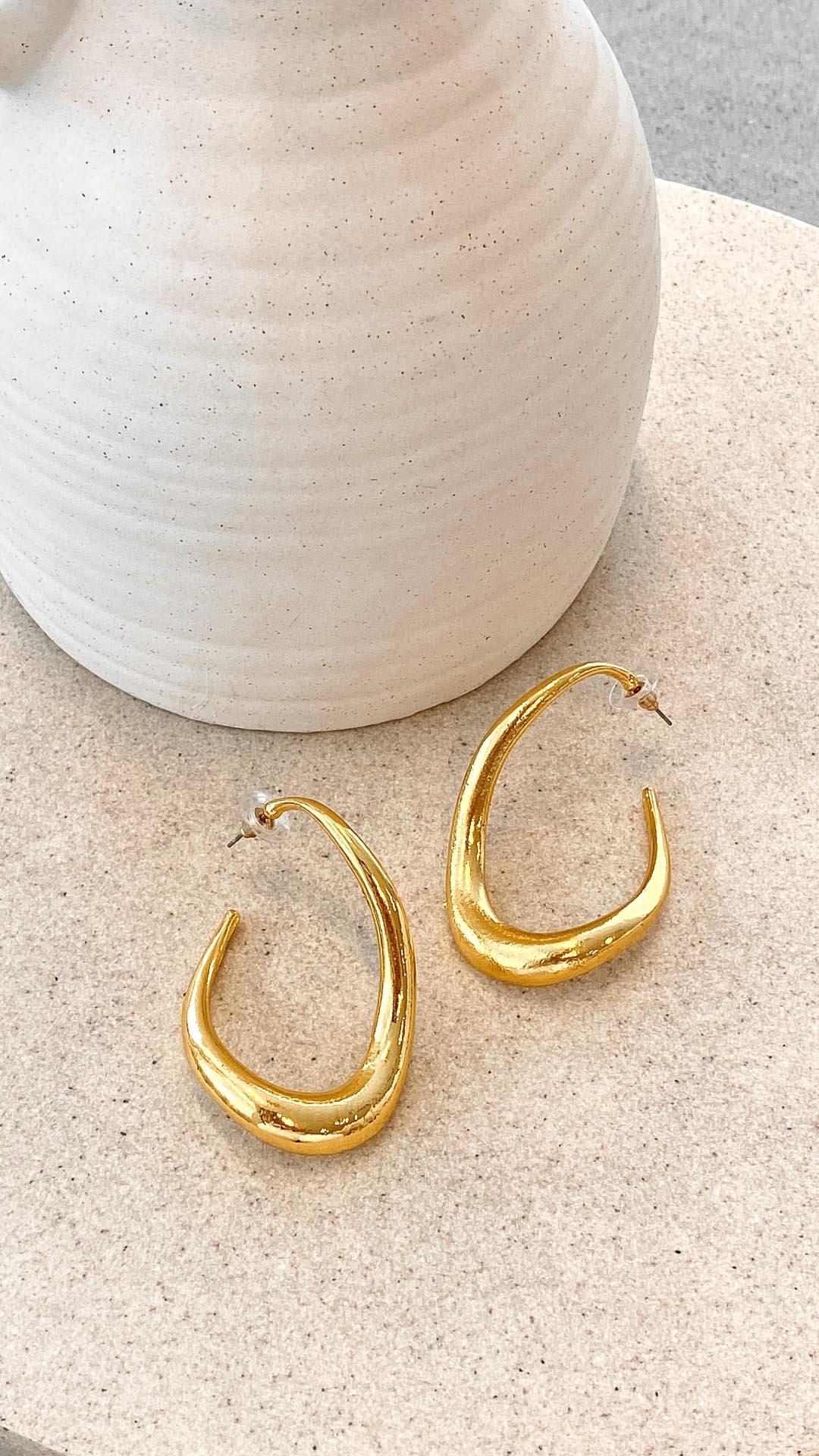 DAFNE | Boucles d'Oreilles en Or Brillant