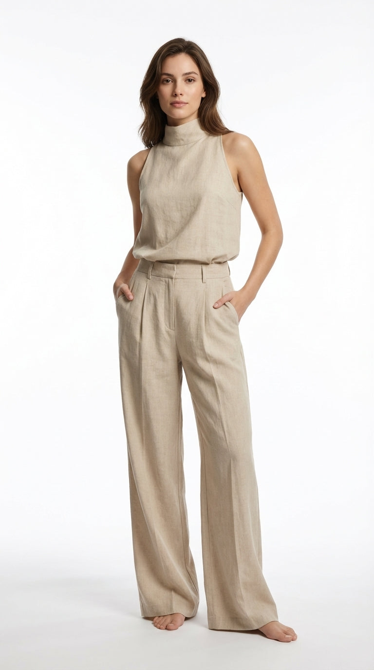María | Ensemble Débardeur et Pantalon Large