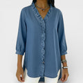 Elena™ | Blouse Élégante à Volants