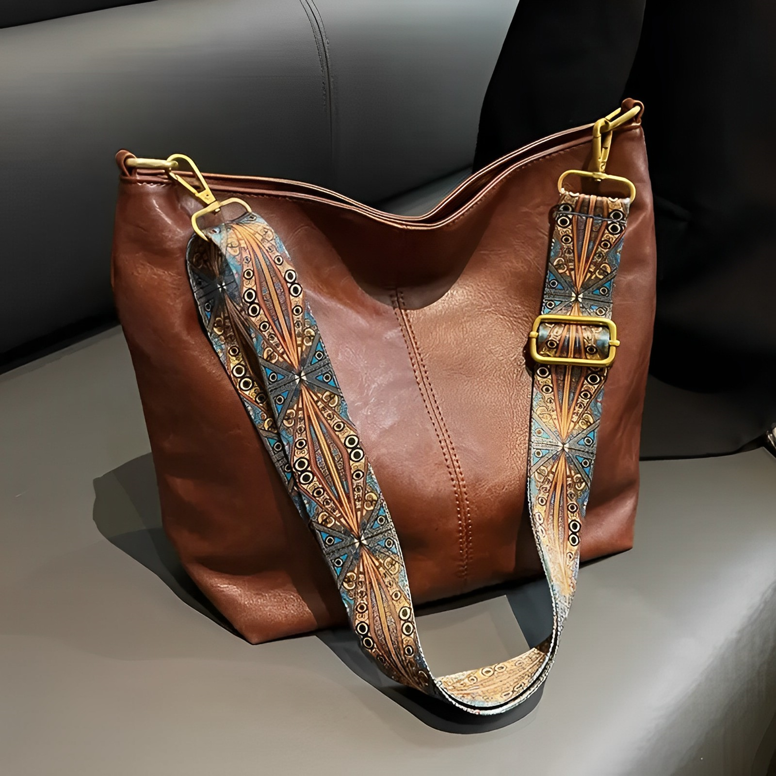 ZAFRA | Bolso Bandolera de Cuero
